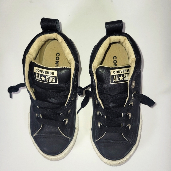 Converse All Star Chuck Taylor Junior Kids Black Size 11.5 Shoes - Picture 2 of 6